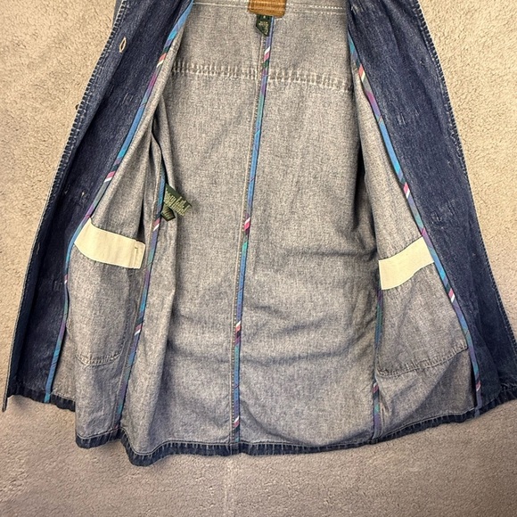 Ralph Lauren hooded Jean coat size small - Picture 10 of 13